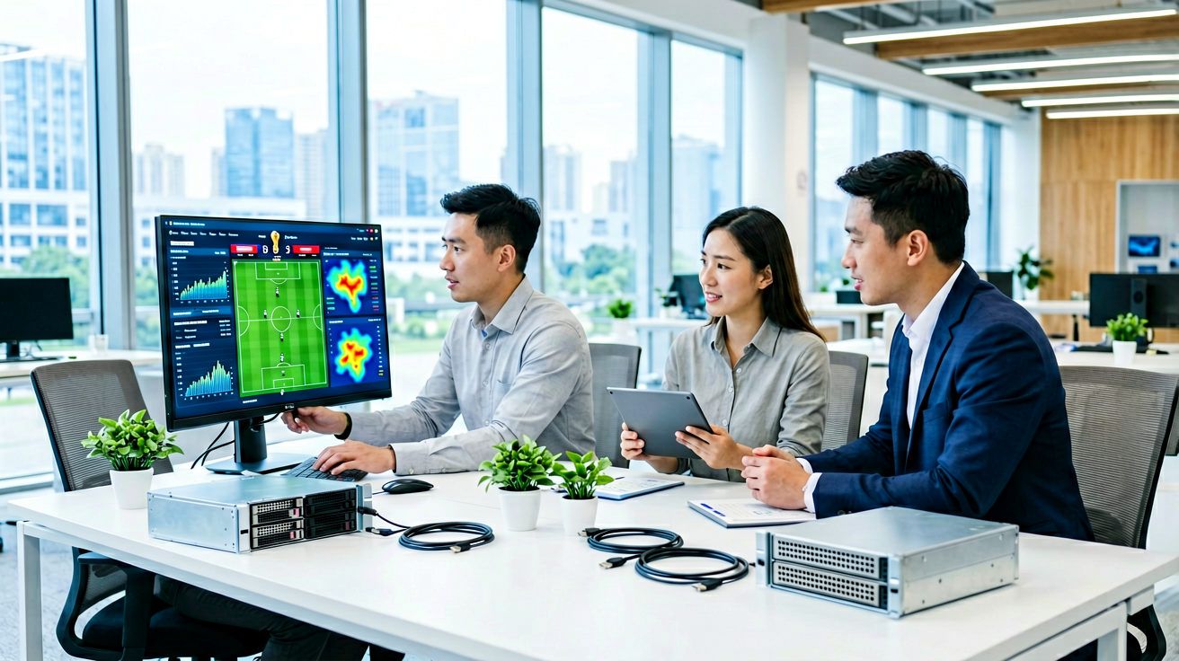 三亿体育科技研发团队办公环境